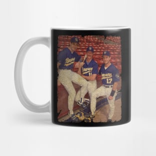 Paul Molitor, Robin Yount, and Jim Gantner in Milwaukee Brewers Mug